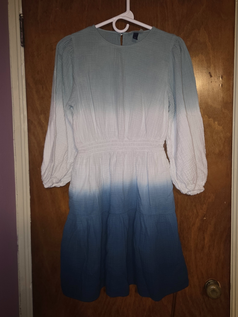 Universal Thread Ombre Long Sleeve Tiered Midi Dress Small